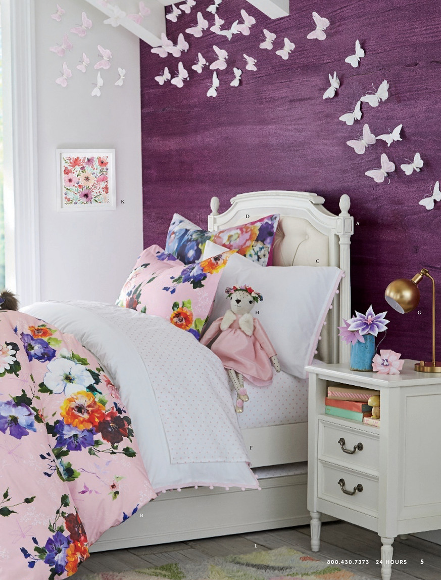 pottery barn バレリーナ　ピンク　新品 Pottery Barn Kids Ballerina Organic Sheet Set Full 4-piece