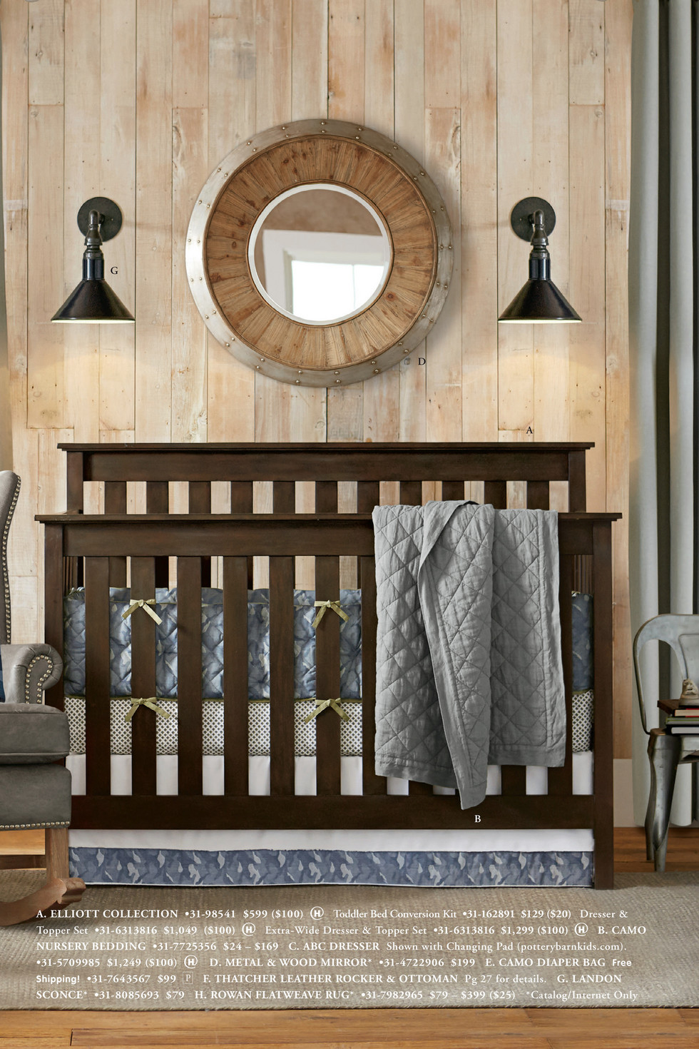 pottery barn nursery furniture sets