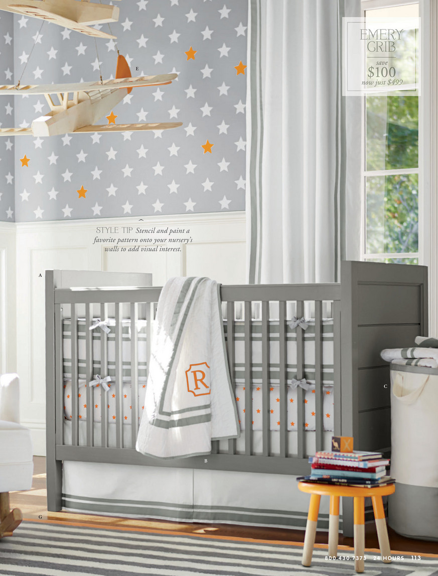 pottery barn emery crib