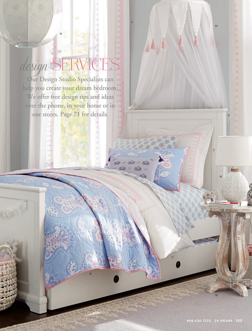 Double Auvent à Pétoncle Pottery Barn Kids - Blush, Standard, Boîte Ouverte