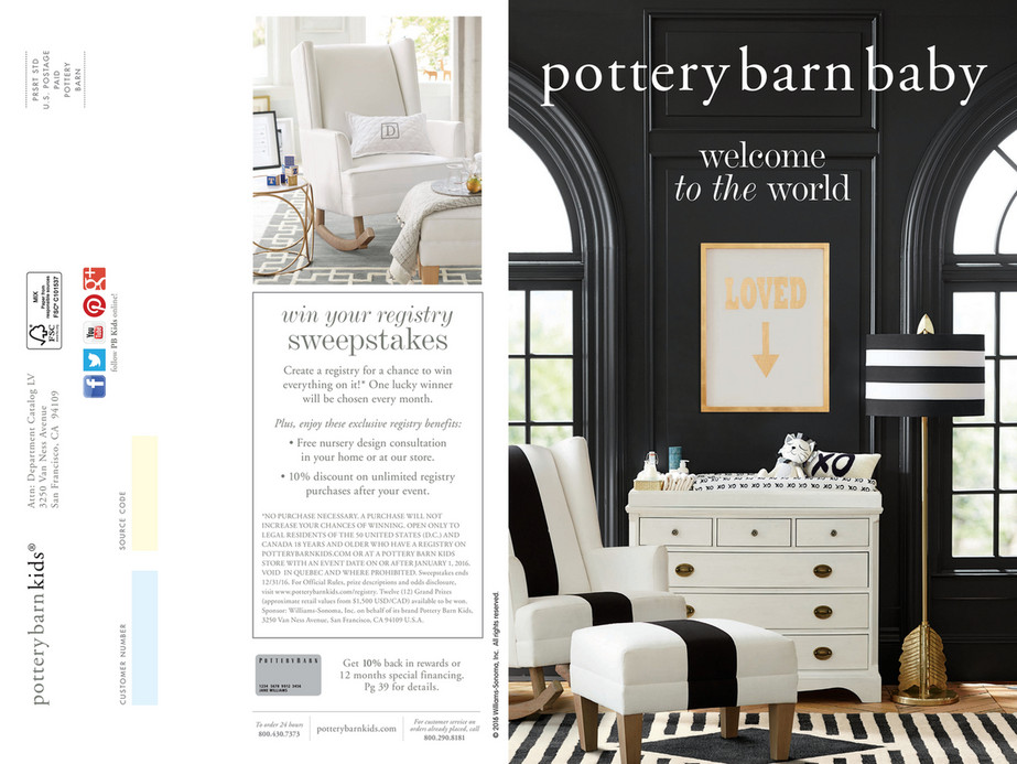 Pottery Barn Kids Pbk Summer 2016 Nursery Mailer Page 1