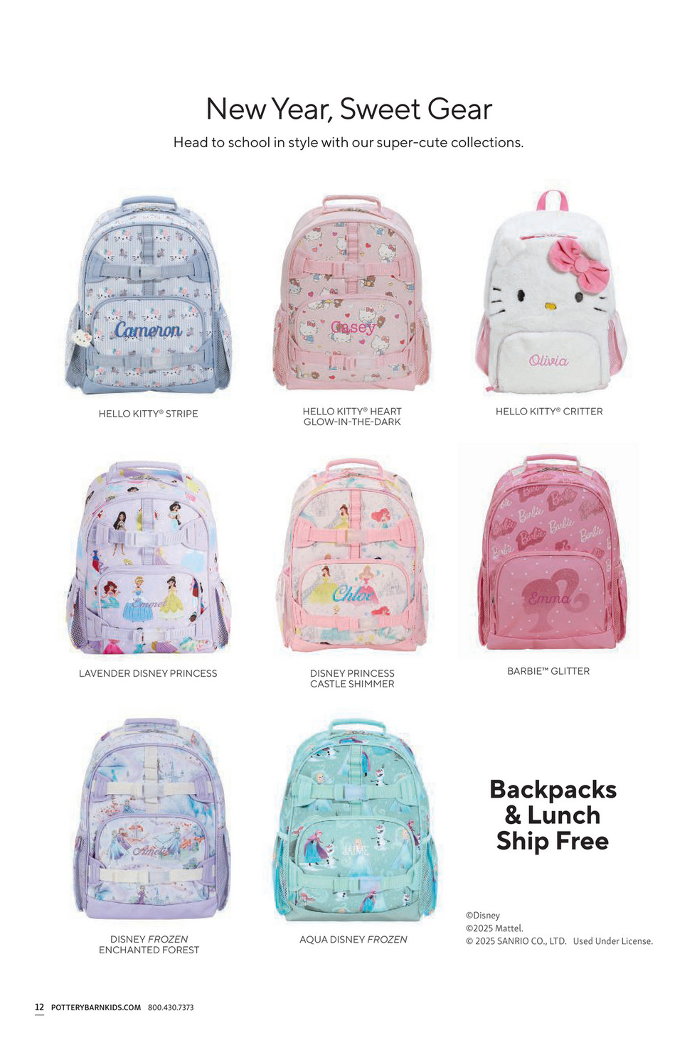 Pottery Barn Kids (PBK) - Back to School Gear Guide 2025 - Hello Kitty(R) Stripe Mackenzie Large Backpack Pottery Barn Kids (PBK) - Back to School Gear Guide 2025 - Hello Kitty(R) Stripe Mackenzie Large Backpack
