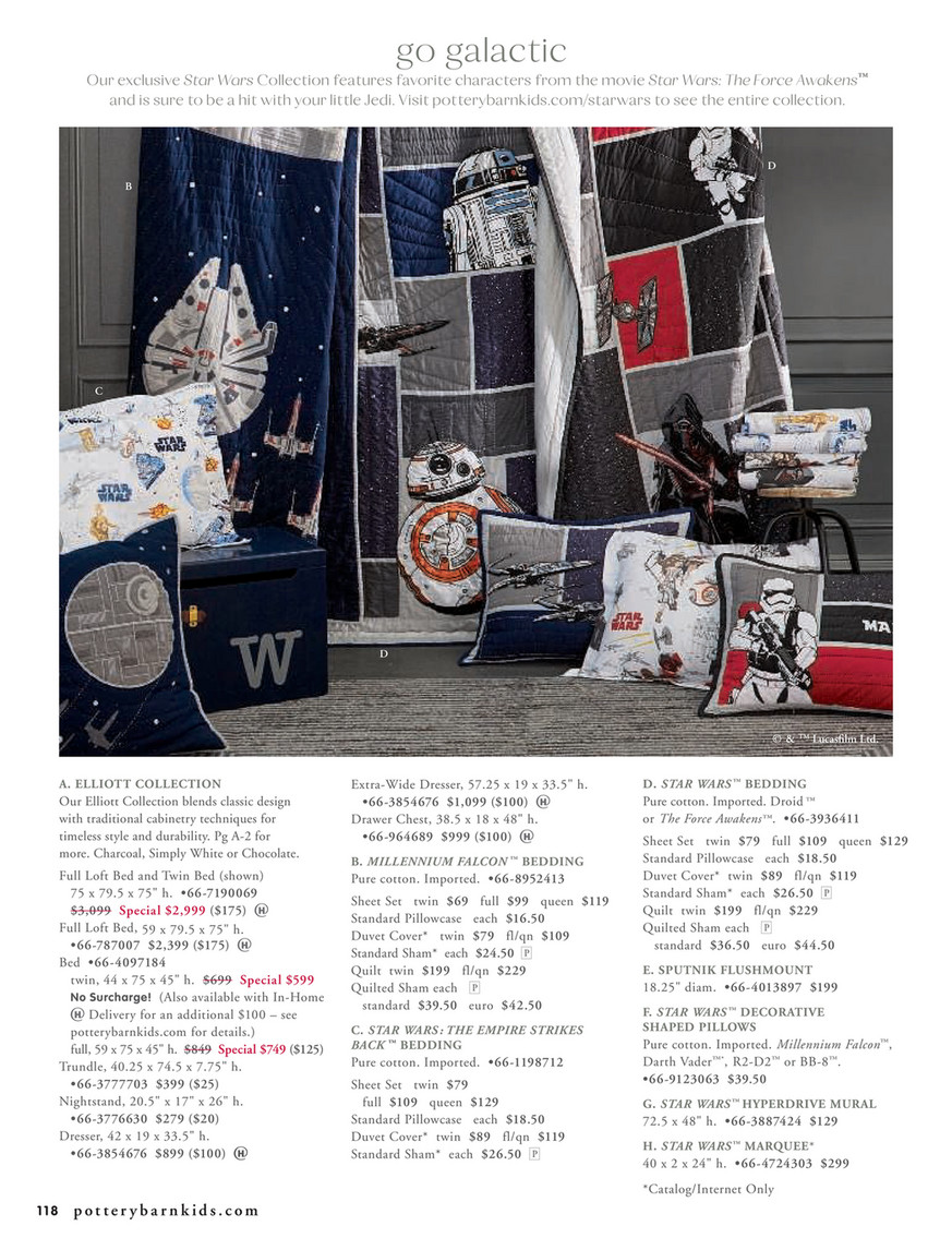 Pottery Barn Kids Star Wars Empire Strikes Back Standard Pillowcase