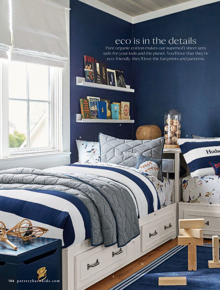 Pottery barn deals corner twin beds