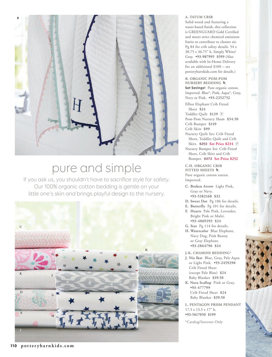 pottery barn tatum crib