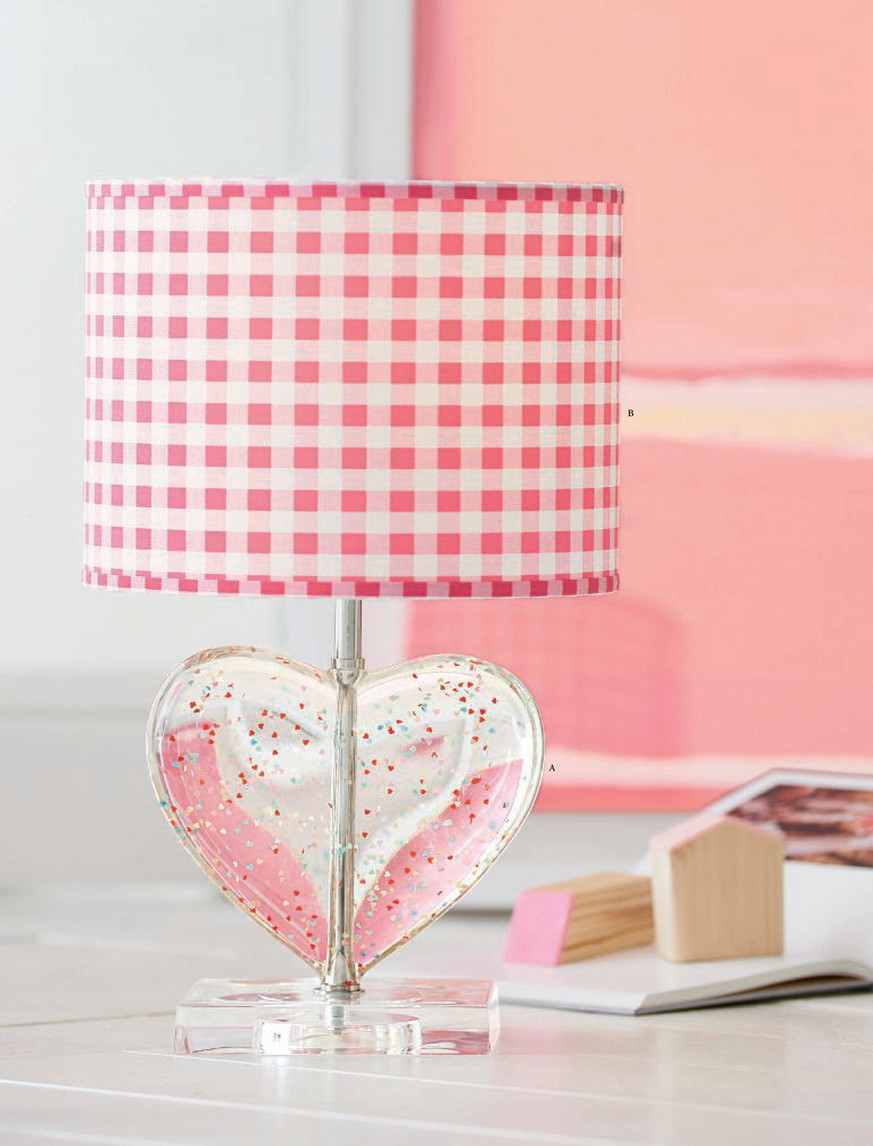 pottery barn heart lamp