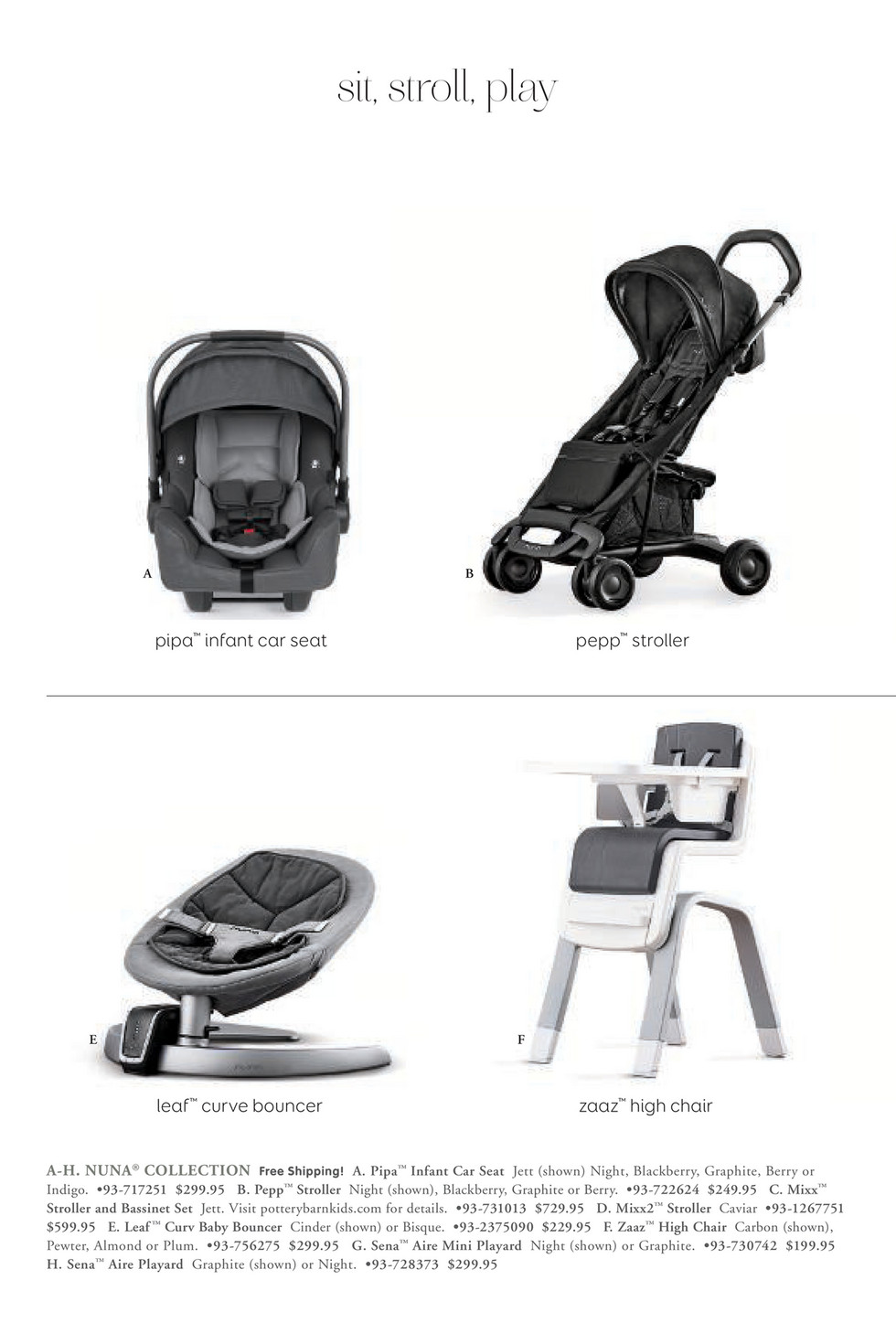 pottery barn nuna leaf