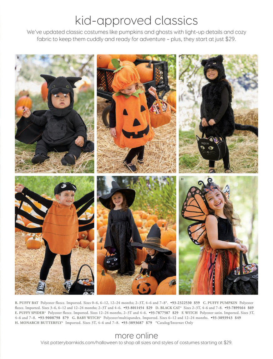 Pottery Barn Kids Pbk Baby S First Halloween Guide 2017