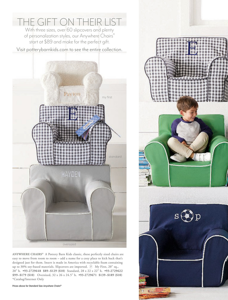 Pottery barn kids on sale oversized chair