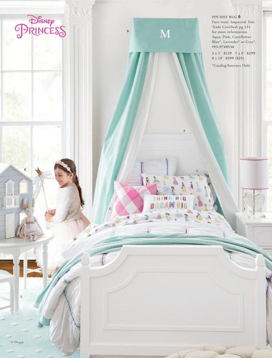 Pottery Barn Kids (PBK) - November 2017 - Monique Lhuillier Blush Petal  Canopy