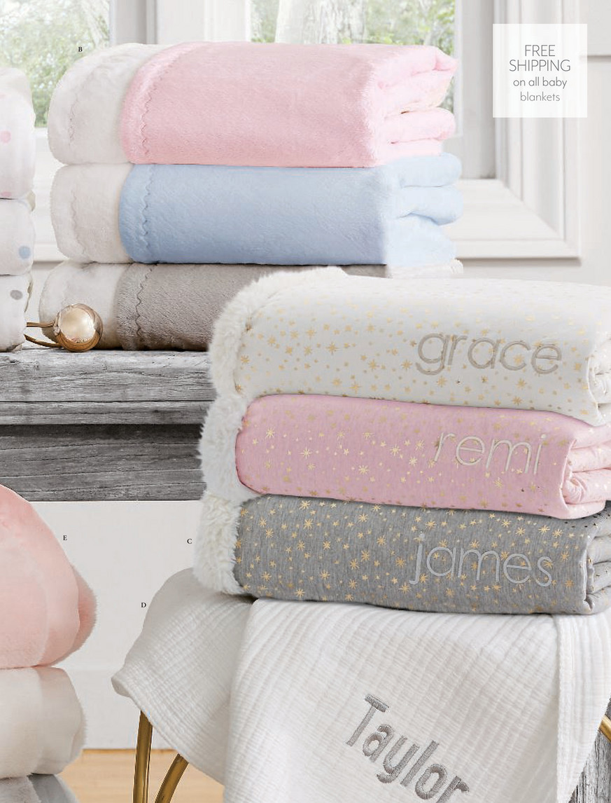 pottery barn sherpa baby blanket