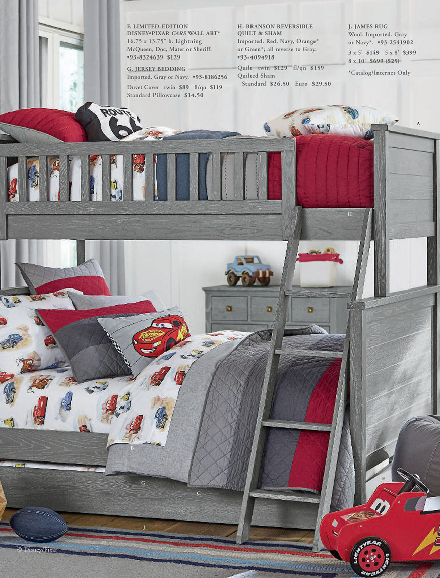 Pottery Barn Kids PBK December 2017 Disney and Pixar Cars