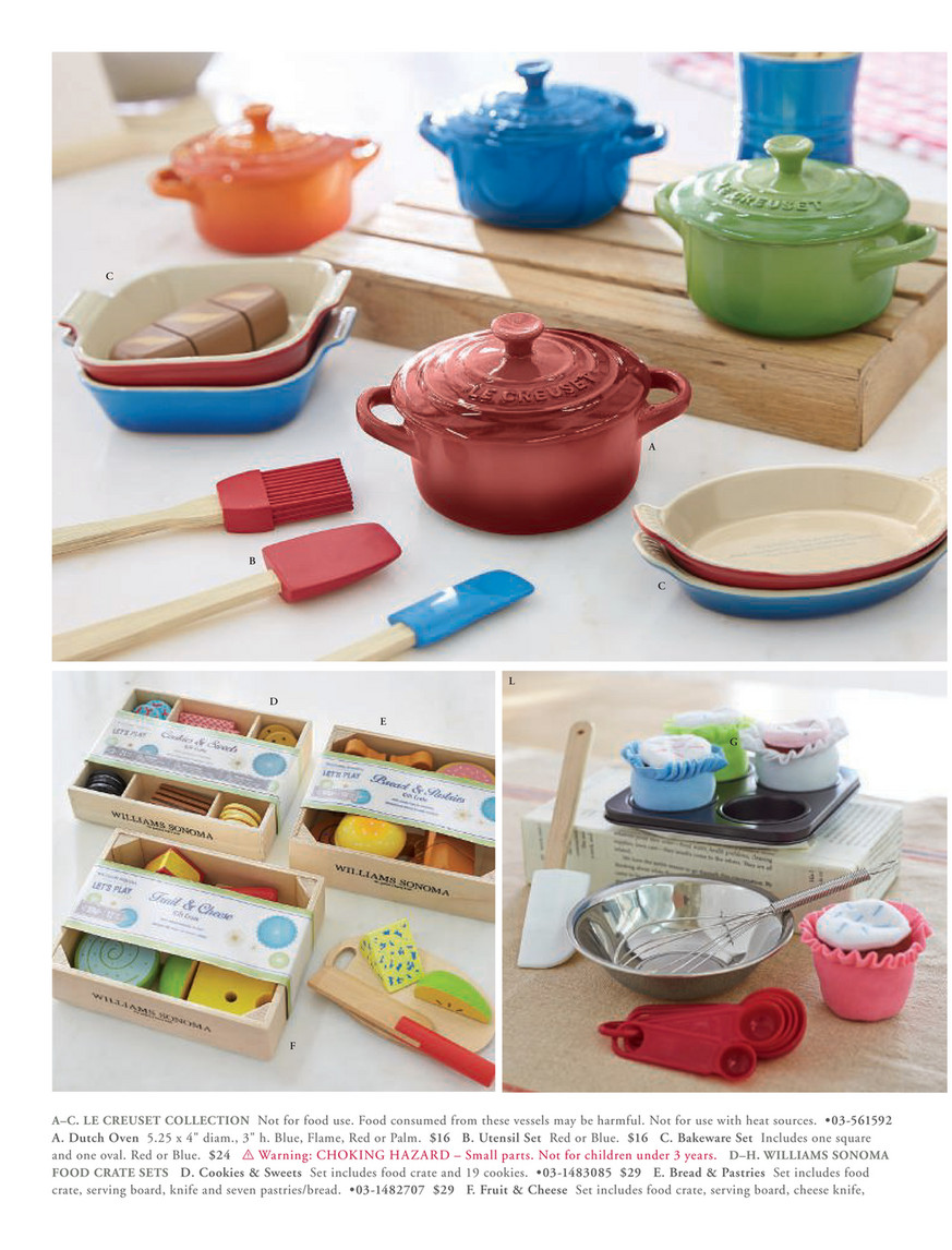 pottery barn play food