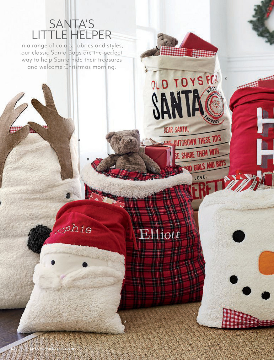 Santa bag pottery barn hot sale