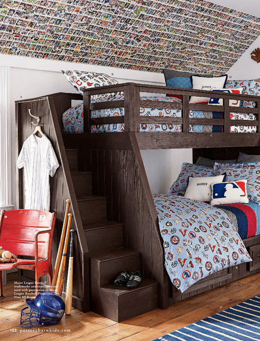 Pottery Barn Kids Pbk January 2018 Page 122 123 B D A C E Major League Baseball Trademarks And Copyrights Are Used With Permission