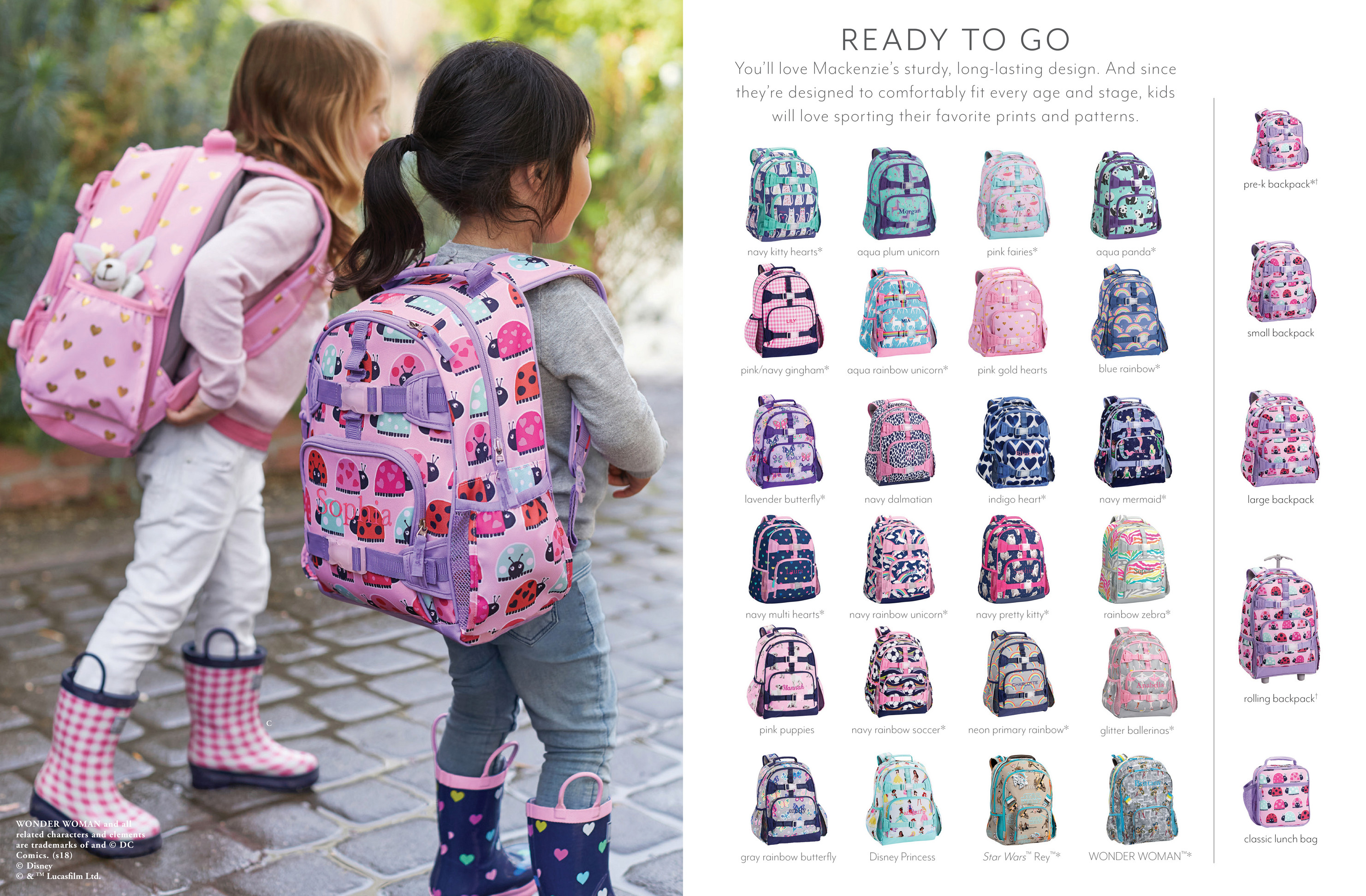 Pottery Barn Kids Backpack Size Comparison - Aseky + Co.