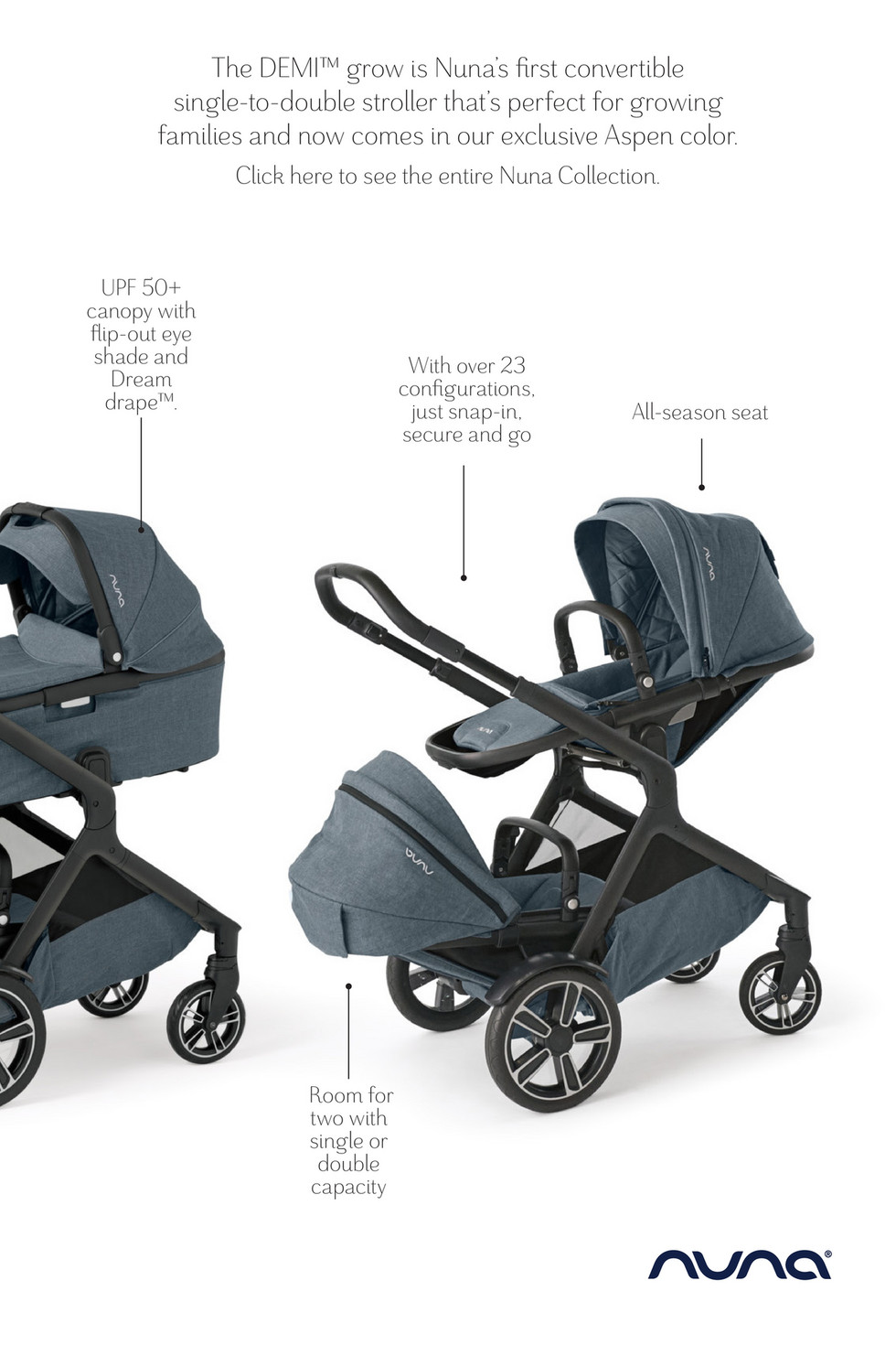 pottery barn double stroller