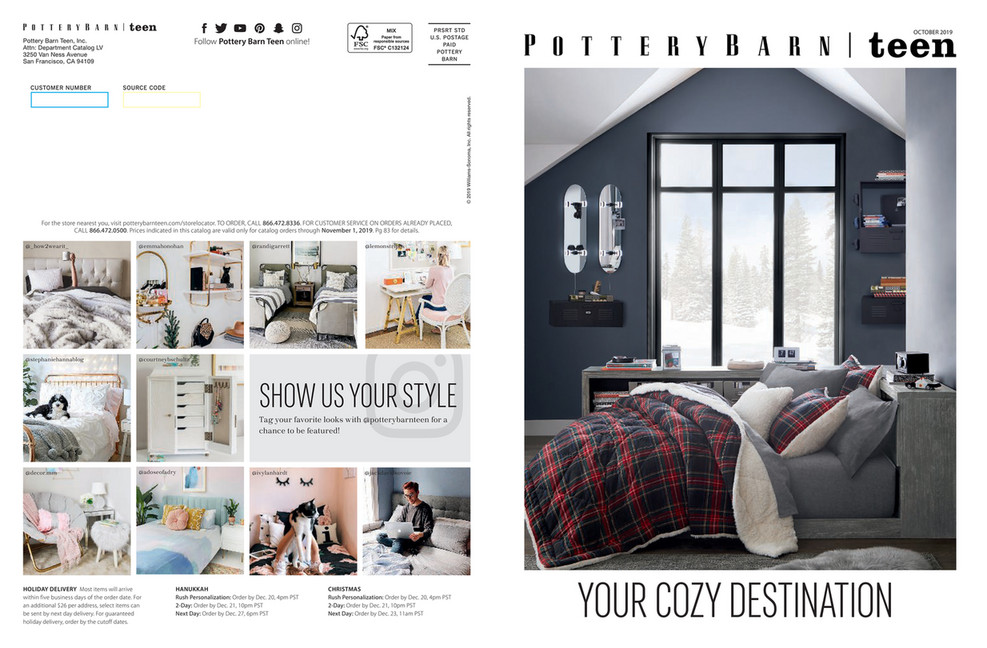 Pottery Barn Teen Pbteen Holiday 2019 Page 1