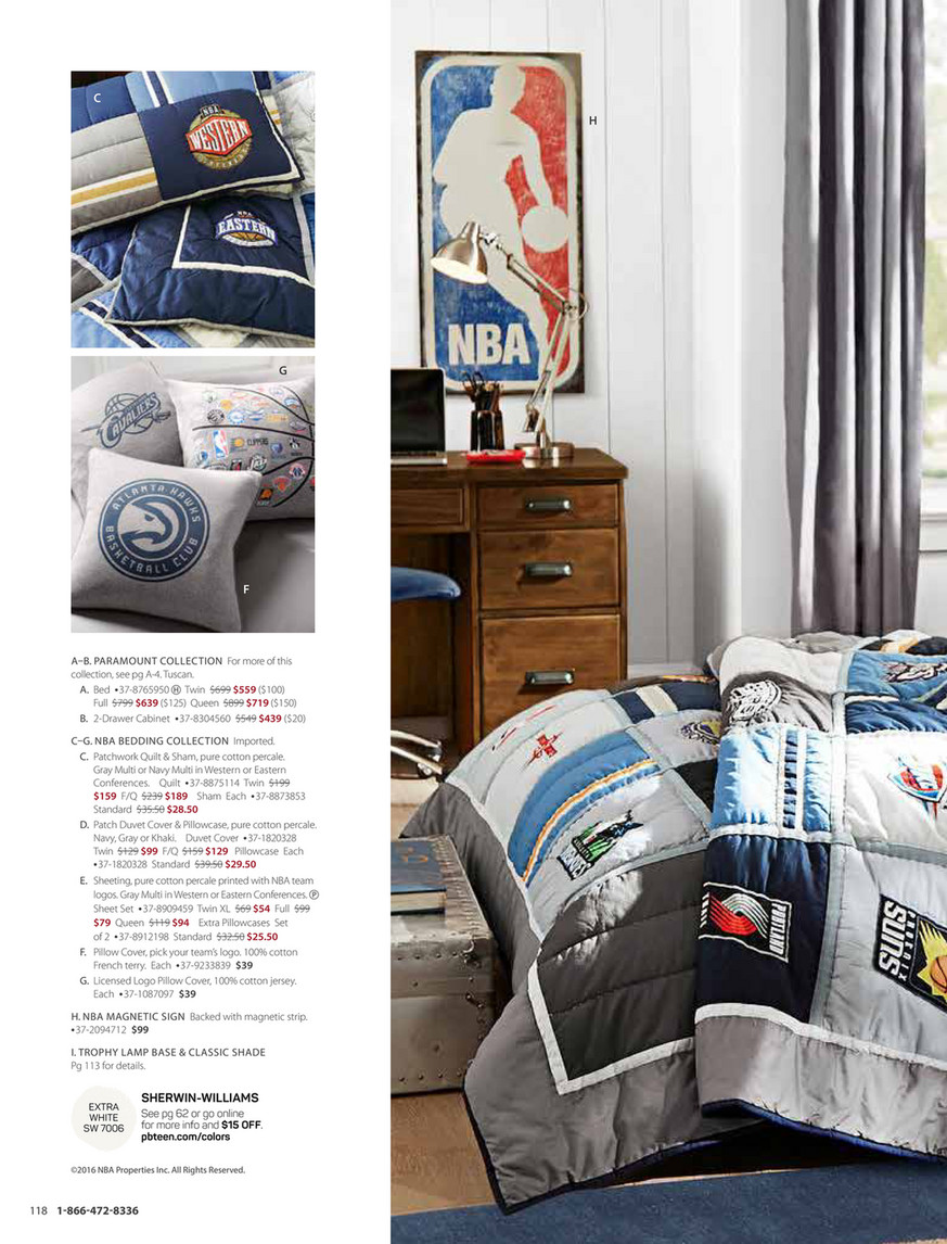 Pottery barn nba clearance sheets