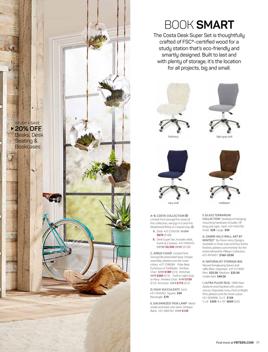 Pottery Barn Teen Pbteen Fall D2 Page 70 71