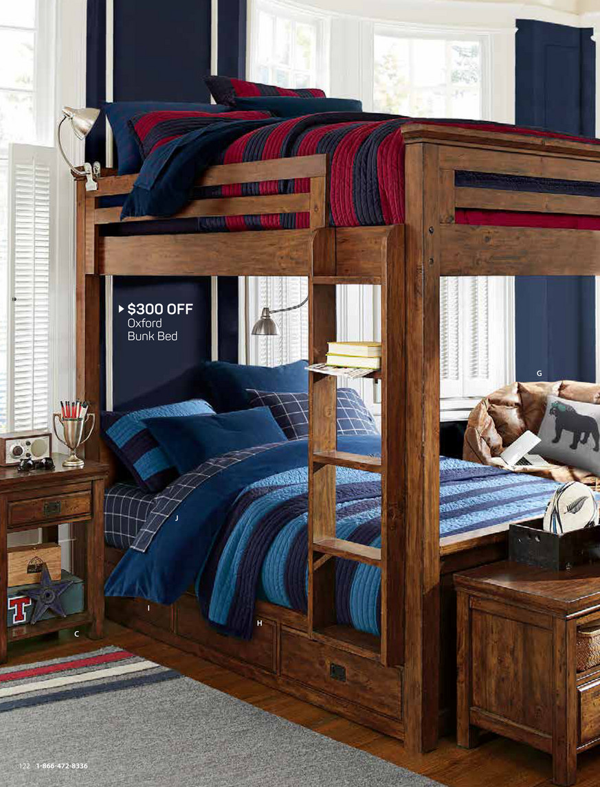 Pottery Barn Teen Pbteen Fall D2 Oxford Bunk Bed Full Tuscan