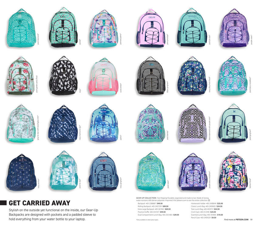 pbteen rolling backpack