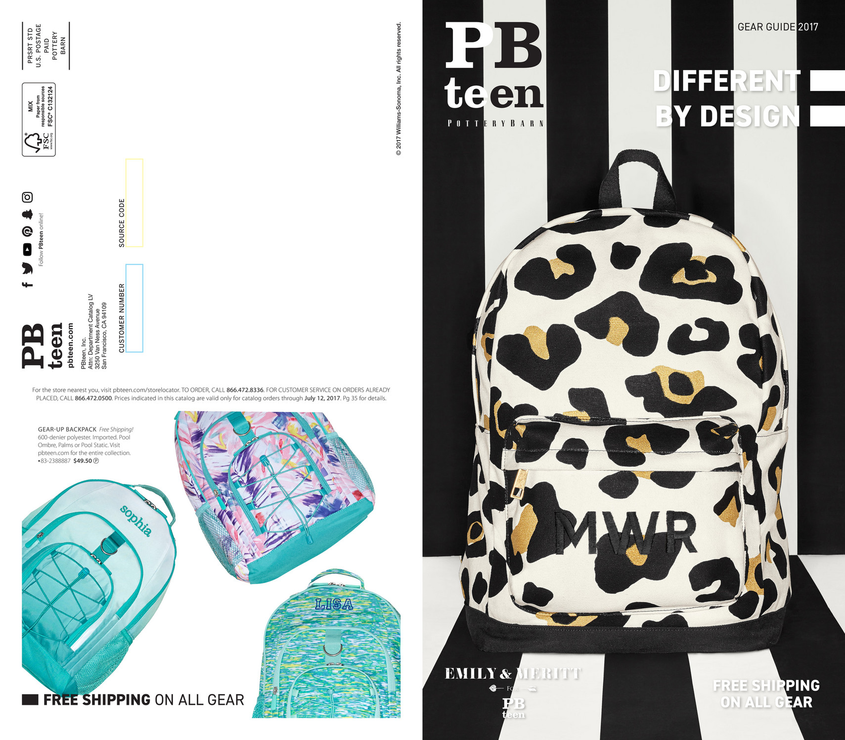 Pottery Barn Teen (PBTeen) - Gear 2017 - Page 1