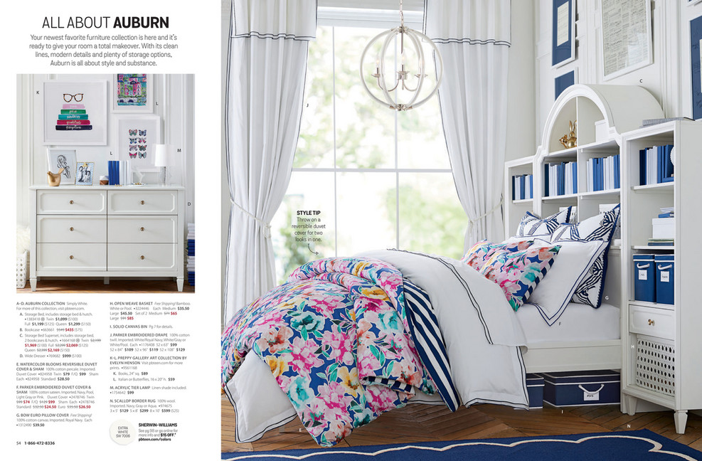 Pottery Barn Teen Pbteen Fall D2 Auburn Superset Twin