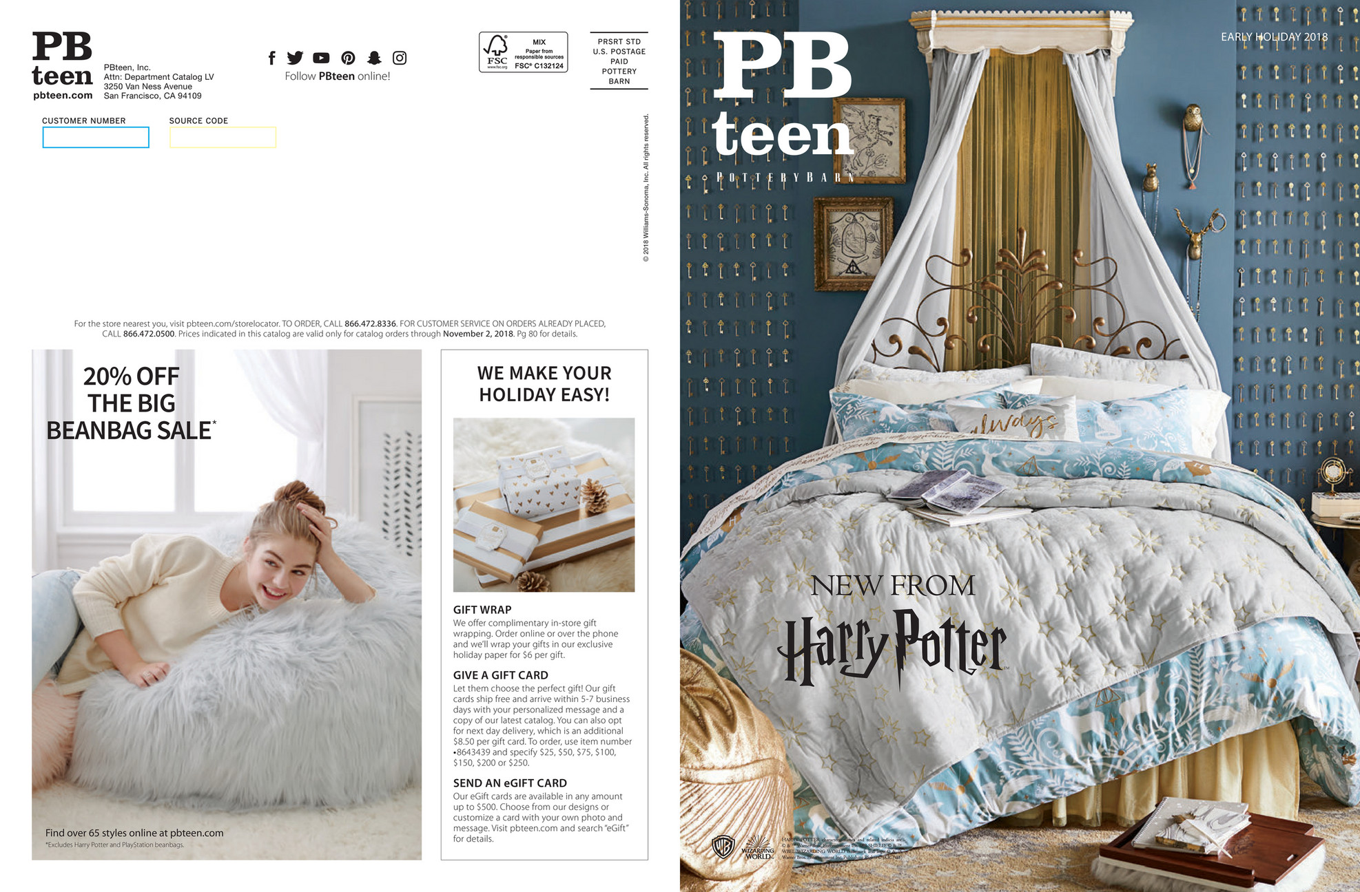 Pottery Barn Teen PBTeen Holiday D1 2018 Page 1   49784b18459f2792d1f17afe8ffeab645862afa1 At1600 