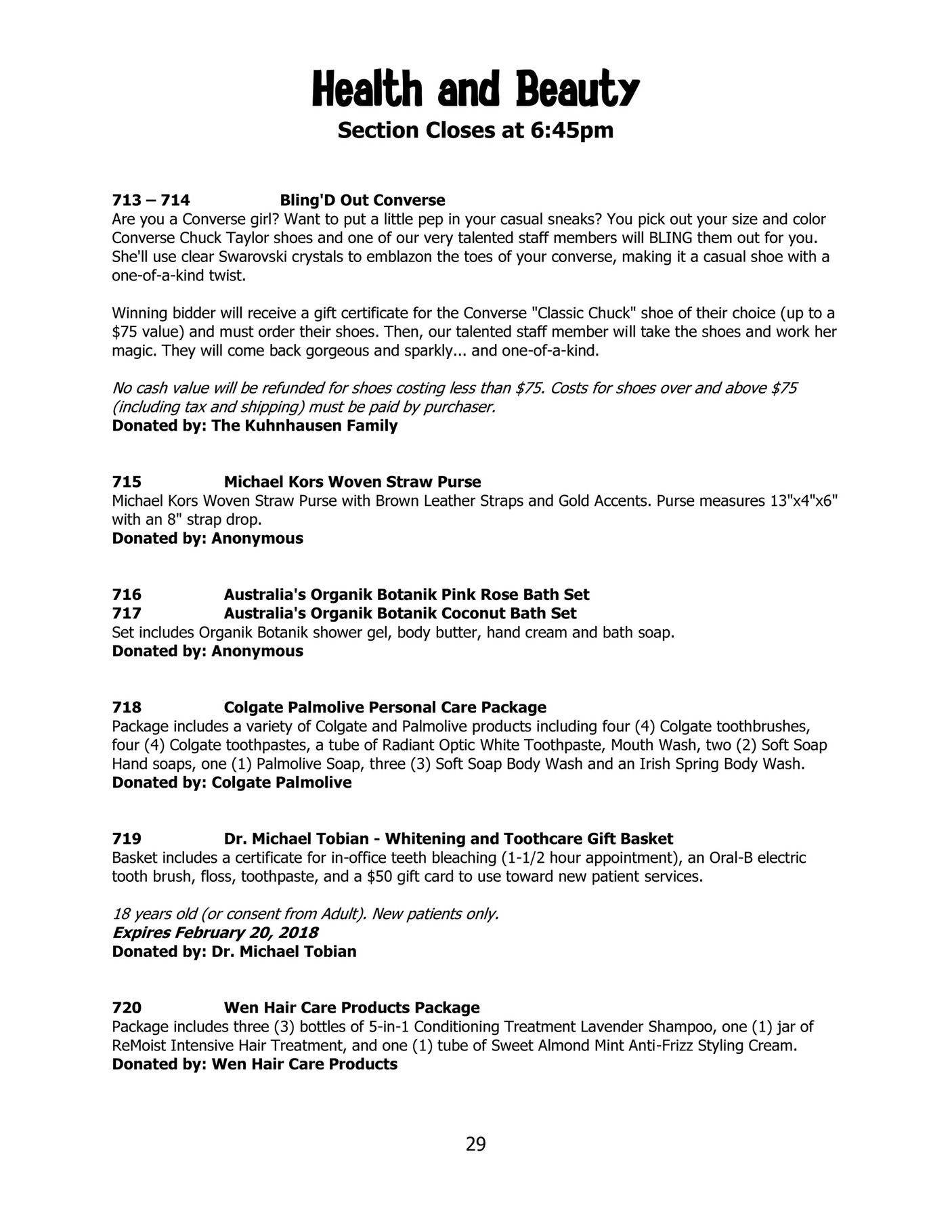 Northcreek Academy Preschool 2017 Northcreek Auction Catalog