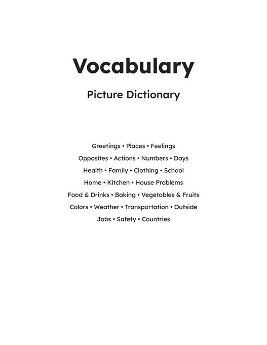 Easy English Readers abc English Picture Dictionary (2nd Edition