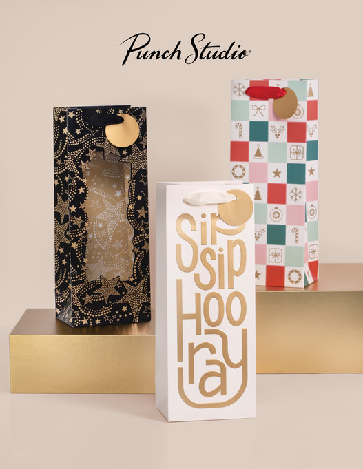 2025 Wine Bag & Beverage Napkin Punch Studio Catalog Page 1