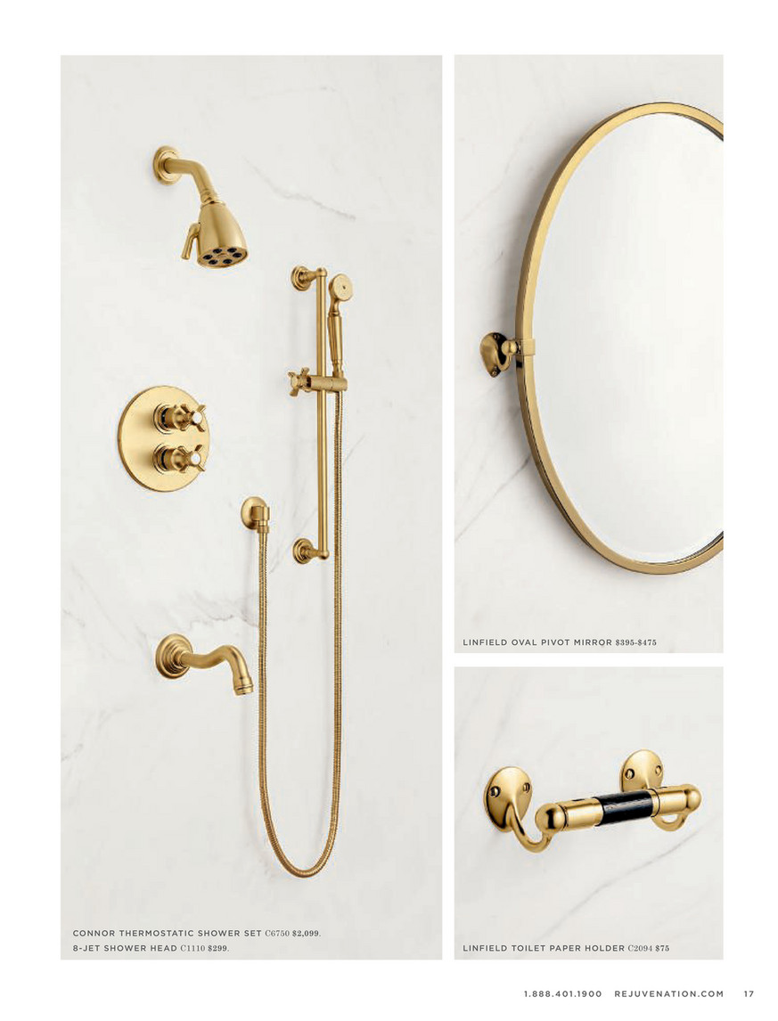 Linfield Aged Brass Double Hook