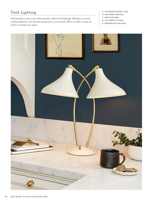 double task lamp