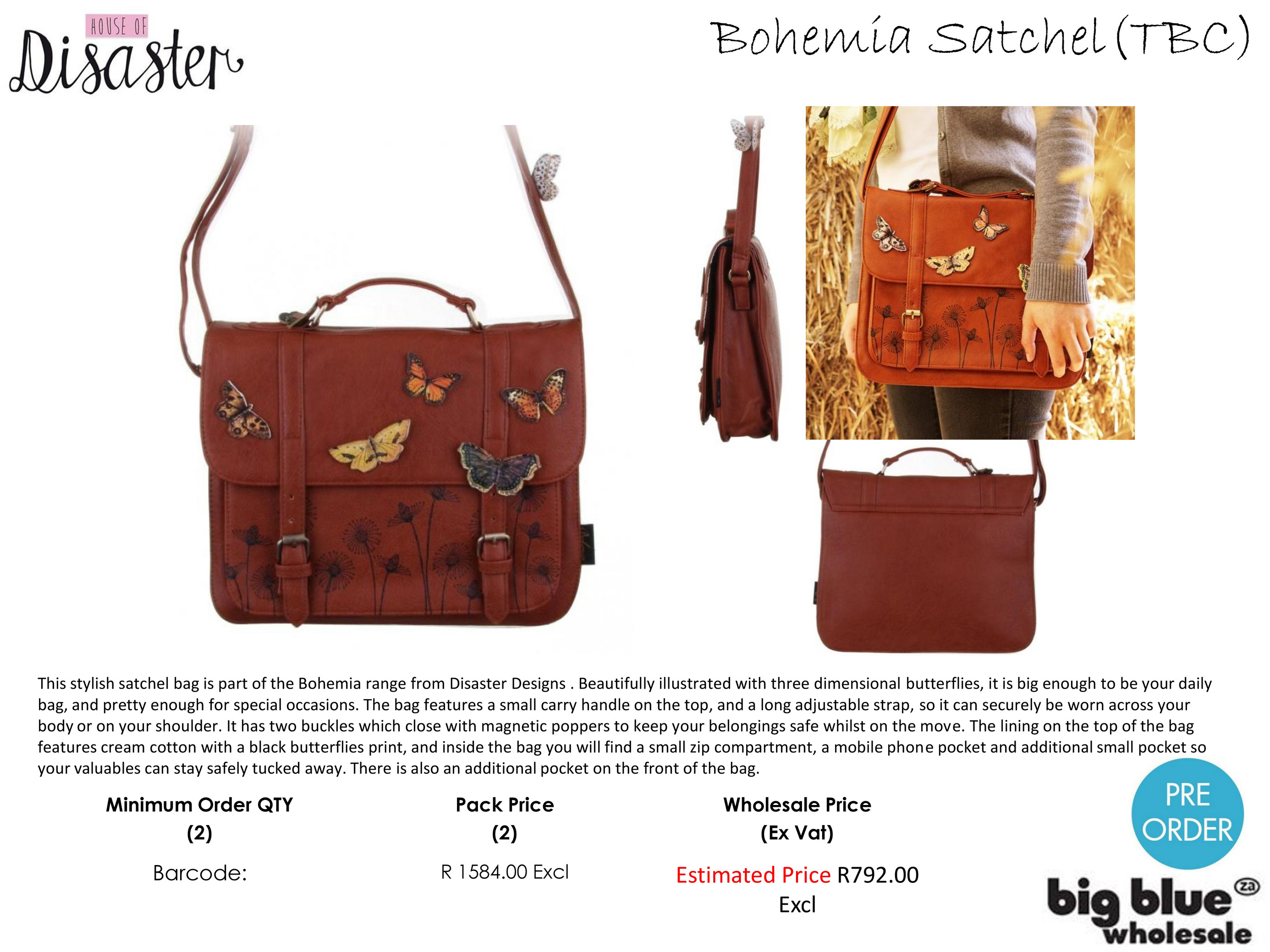 Disaster best sale designs satchel