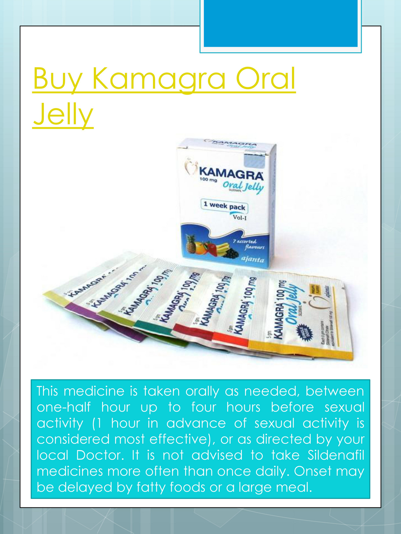 Jelly oral kamagra 100 Kamagra Oral