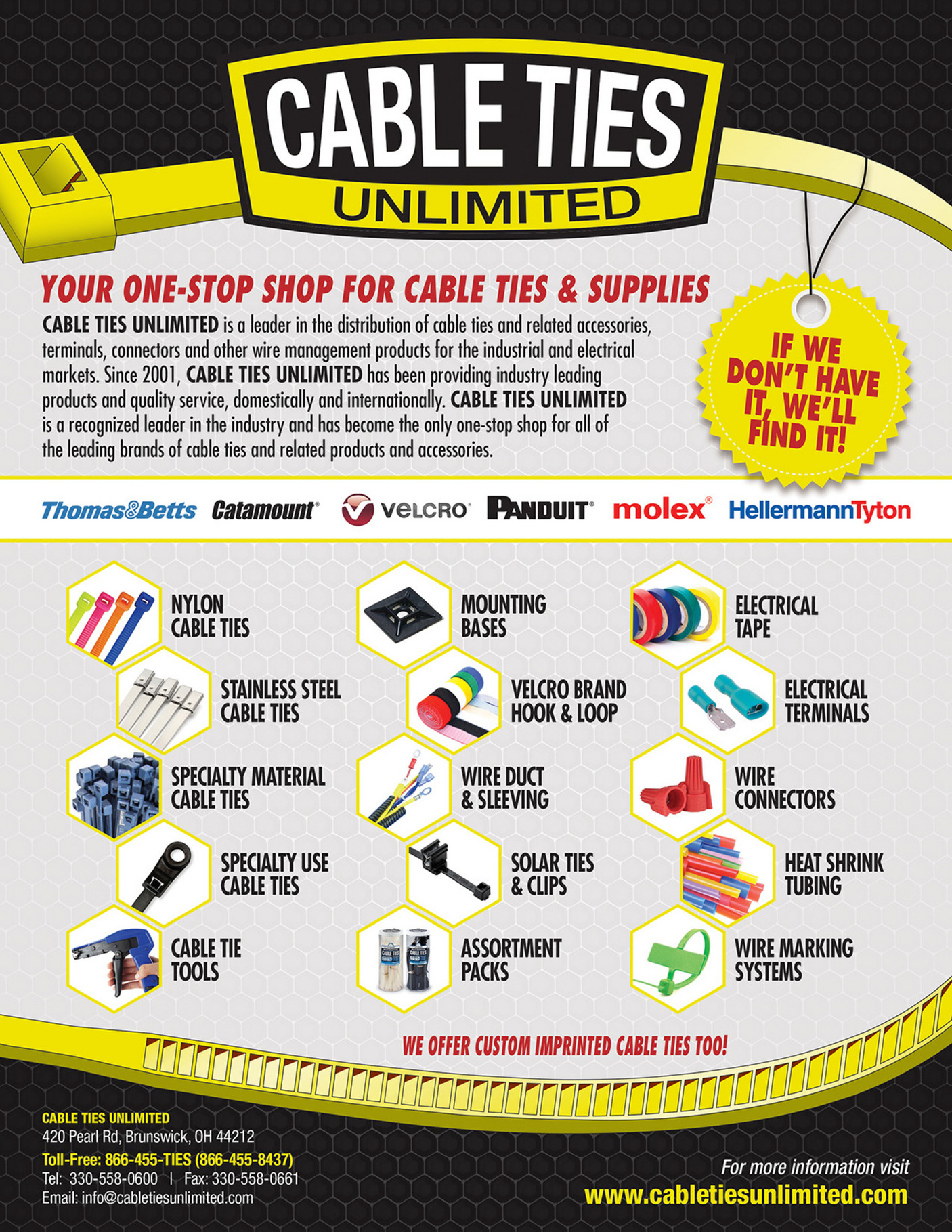 Cable Ties Unlimited Honorio Torrez Line Card Page 2