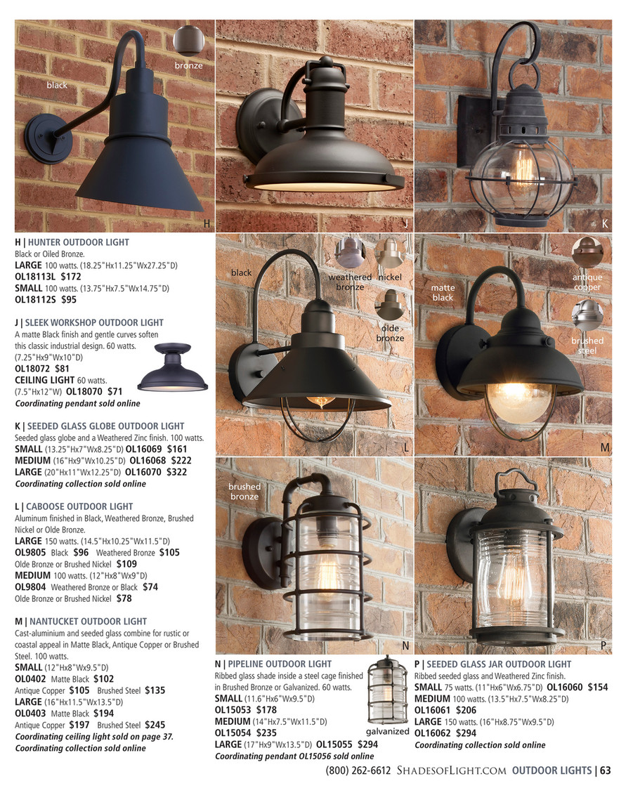 Small Rustic Lantern Wall Sconce