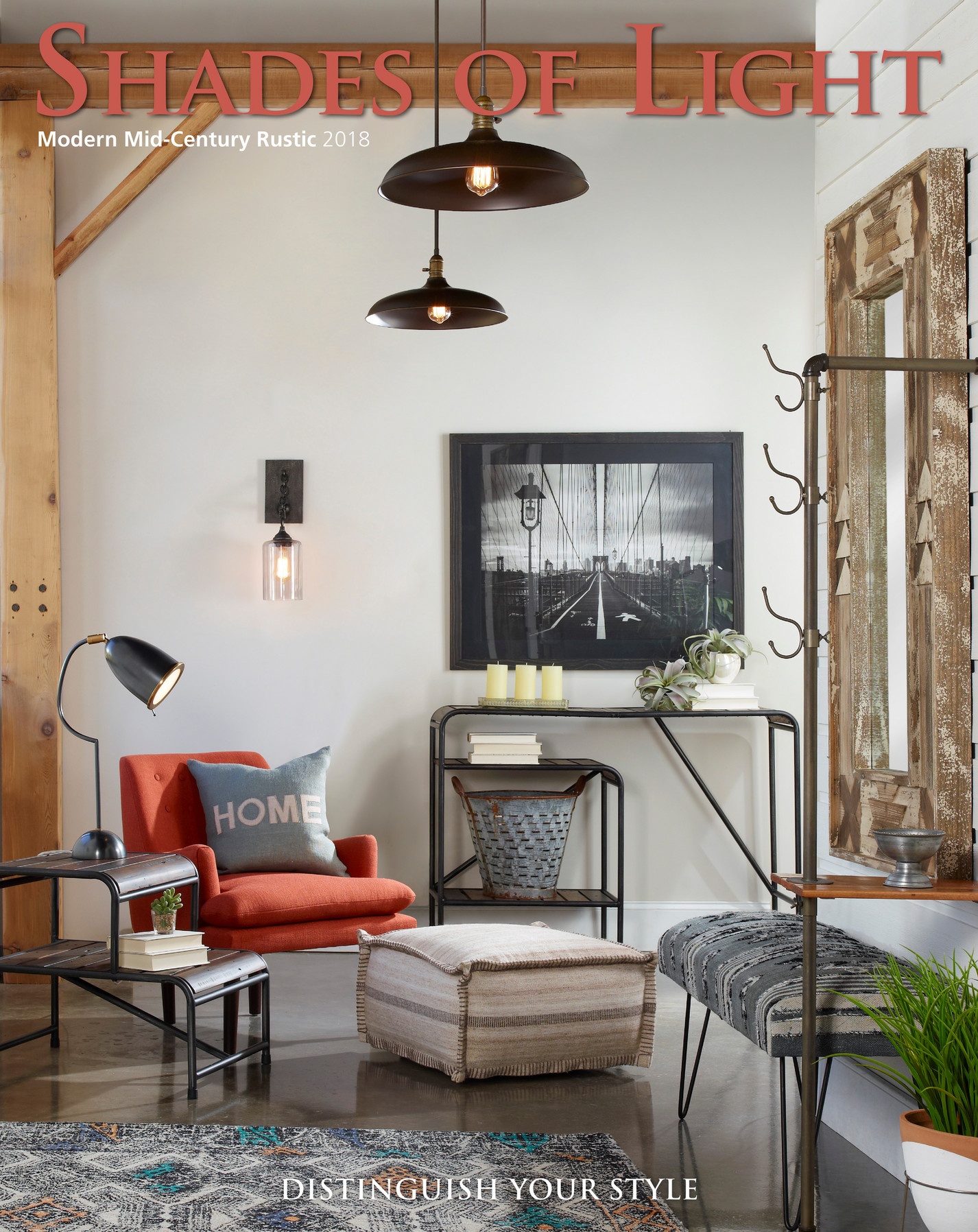 View of Mid Century Modern Outdoor Lighting