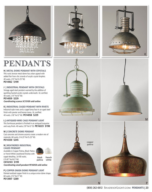 Shades Of Light Upscale Traditional 2018 Seeded Gl H J K Pendants Metal Dome Pendant With Crystals This Rustic Bronze