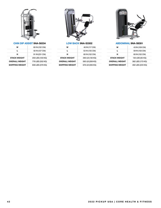 PickUp USA Franchise Company Core Health & Fitness Brochure Page 42
