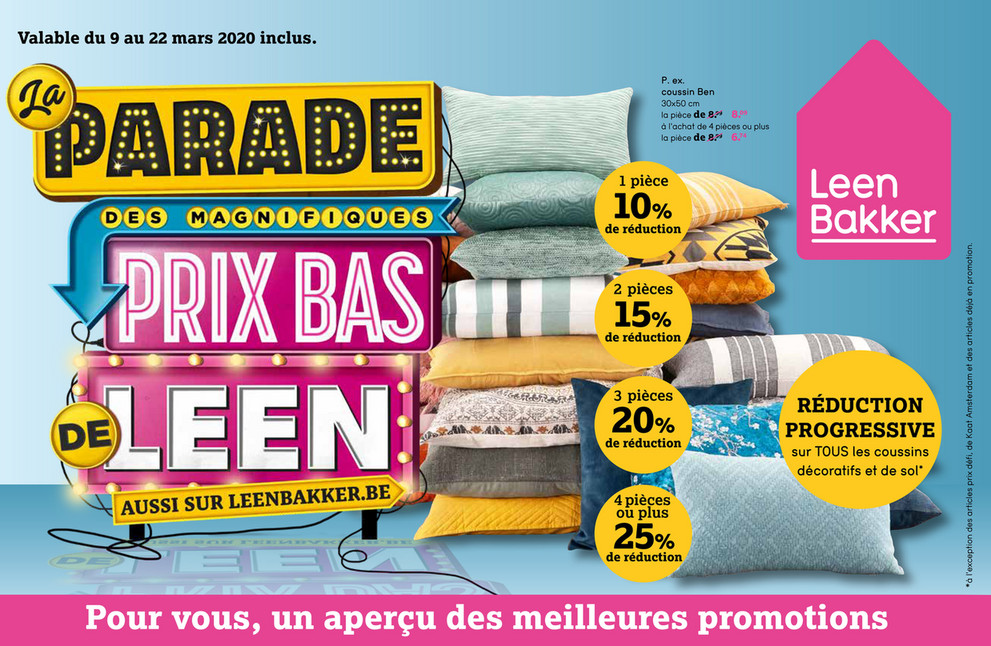 Folder Leen Bakker du 09/03/2020 au 22/03/2020 - Promotions de la semaine 11