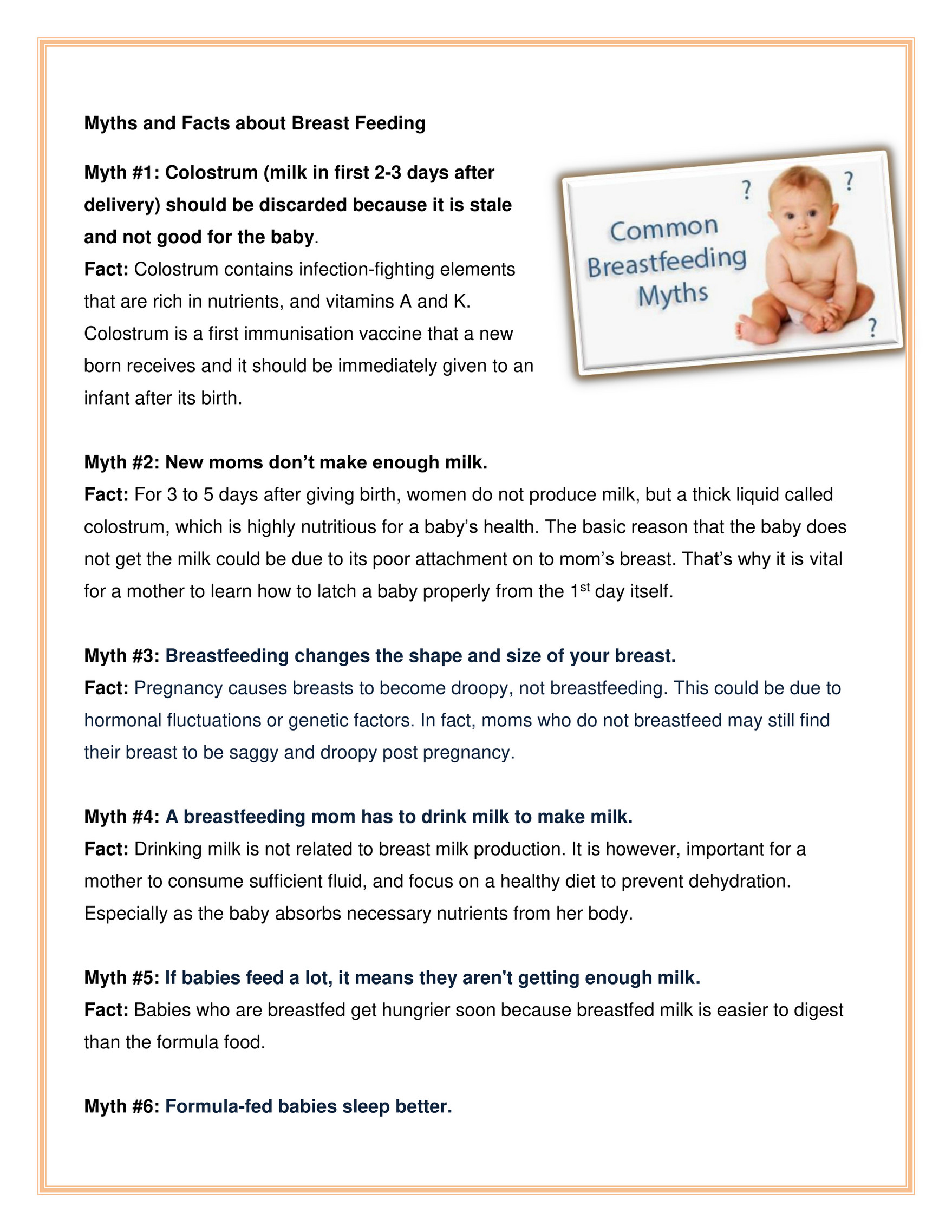 Breast best sale milk facts