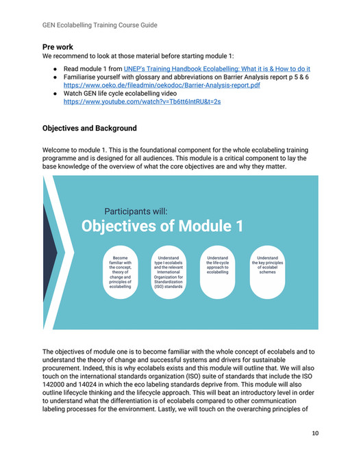 Global Ecolabelling Network - English Course Guide - Page 10-11 ...