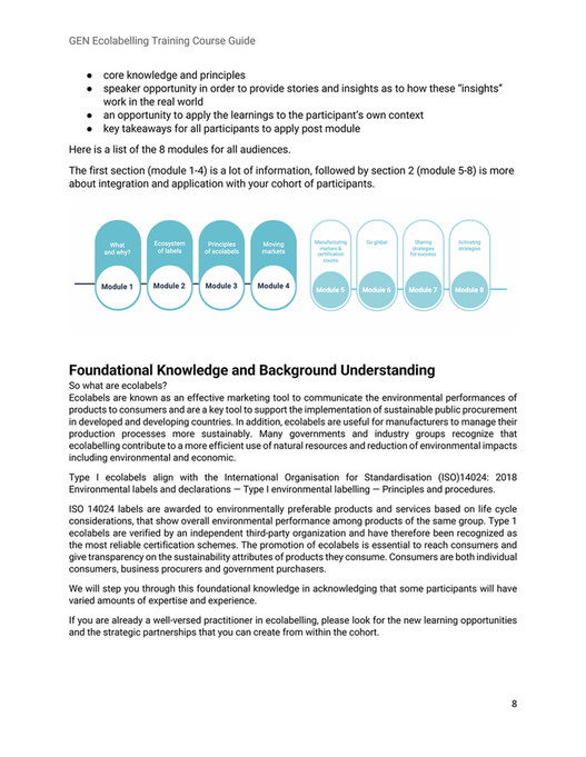 Global Ecolabelling Network - English Course Guide - Page 8-9 - Created ...
