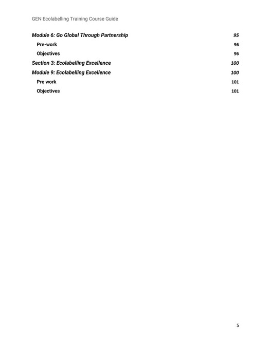 Global Ecolabelling Network - English Course Guide - Page 4-5 - Created ...