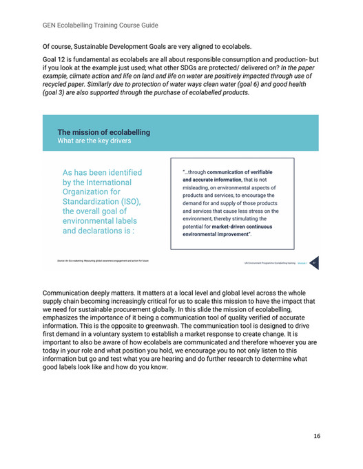 Global Ecolabelling Network - English Course Guide - Page 16-17 ...