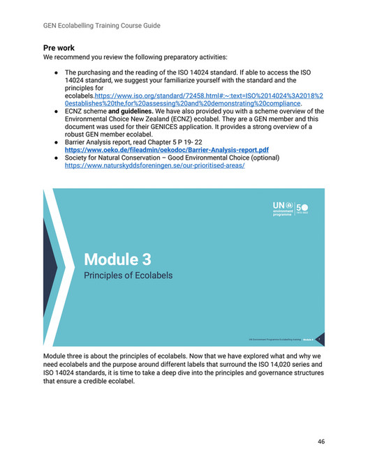 Global Ecolabelling Network - English Course Guide - Page 44-45 ...