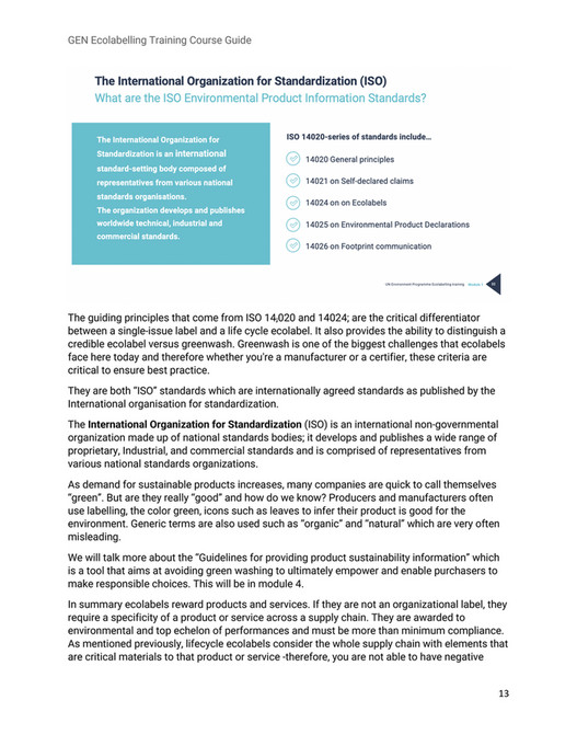 Global Ecolabelling Network - English Course Guide - Page 10-11 ...