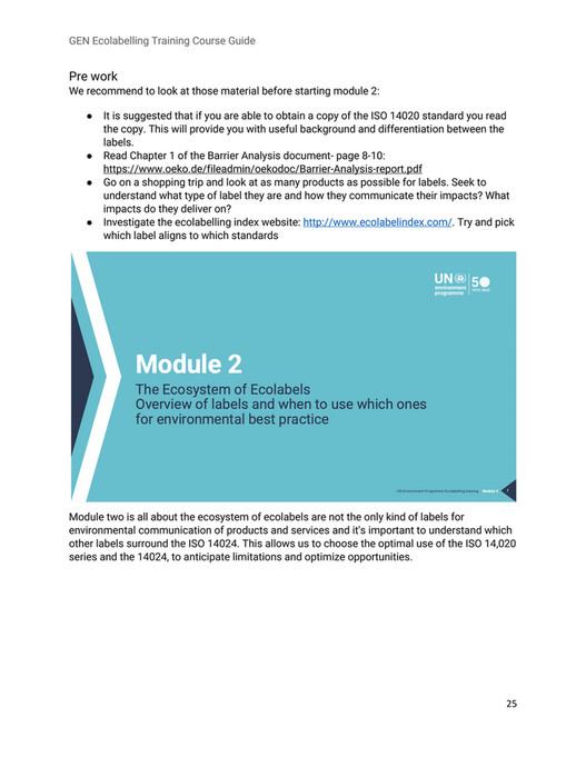 Global Ecolabelling Network - English Course Guide - Page 24-25 ...